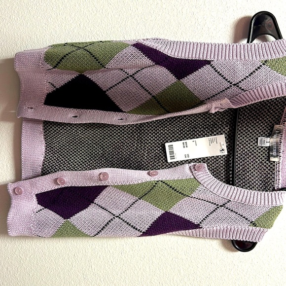 NWT Santorini Buttoned Sweater Vest Top - Picture 2 of 7